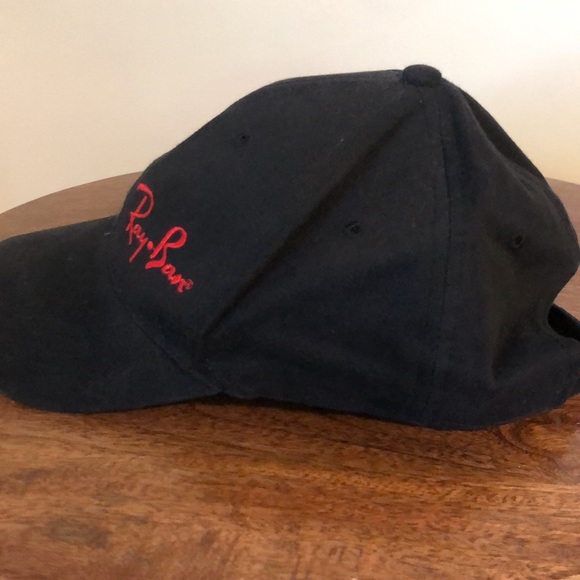 Ray-Ban Black 100% Cotton Adjustable Strap Cap Hat - Picture 2 of 8